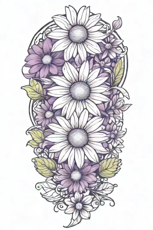 Purple Daisy Flowers