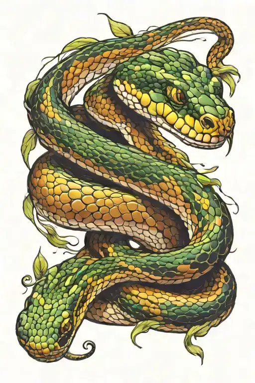 Snake Chopped In Half