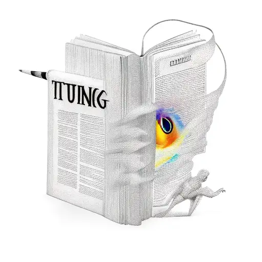 Book With Pages Flying Out