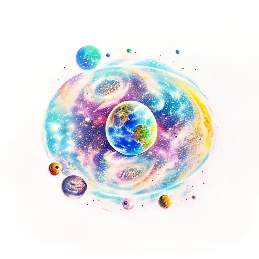 Celestial Space Aquarela