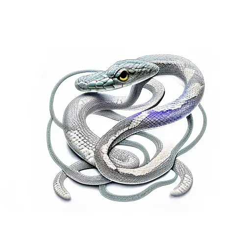 Small Snake In A Serpentine Move