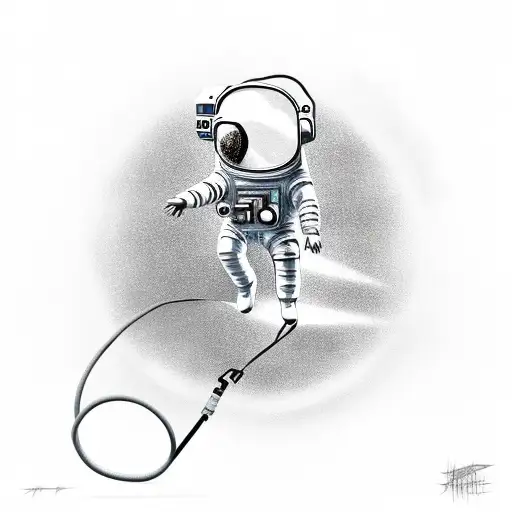 Astronaut With A Broken Tether Alone In Space