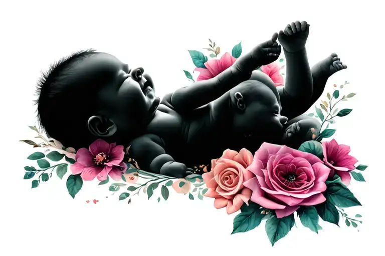 Baby Memorial Tattoo For Mum