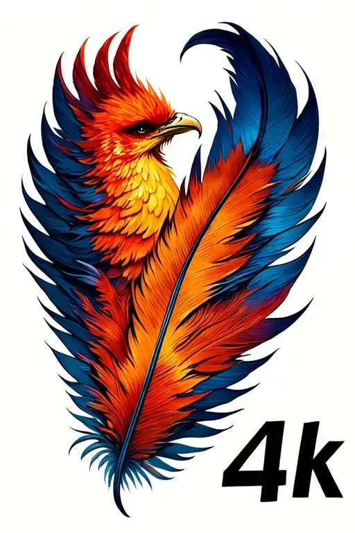 Phoenix Feather On Forearm