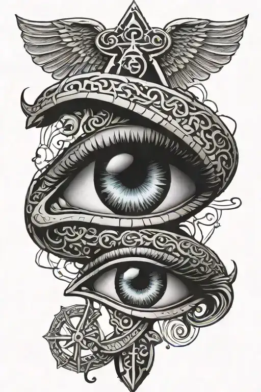 Ankh Symbol With Eye