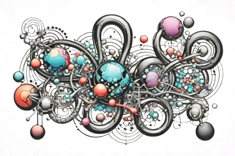 Adrenaline Molecule Abstract Design Combining