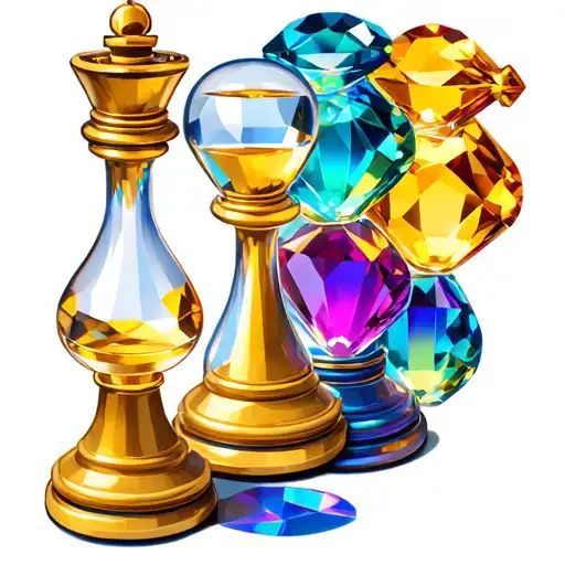 Chess Pieces Hour Glass Jewels