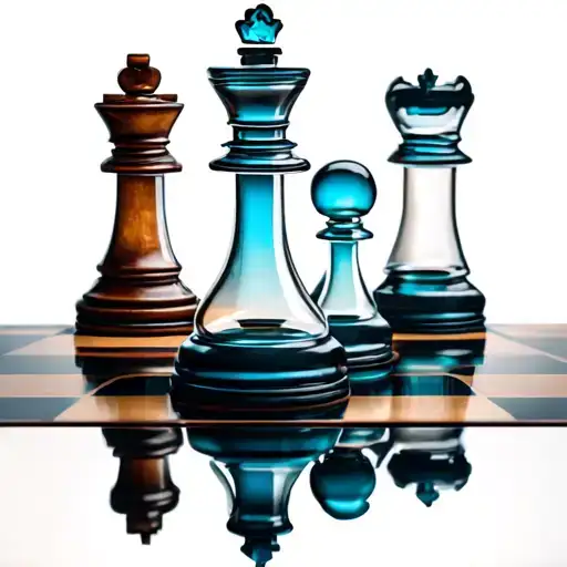 Chess Board Made Out Of Hourglasses