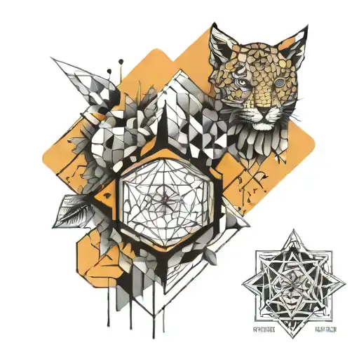 Unique Geometric Tattoo That Symbols Protection And Confidence