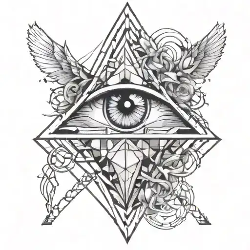 Unique Geometric Tattoo That Symbols Protection And Confidence