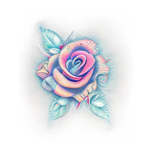 Big Floral Tattoo For Leg Calf In Greek Touch