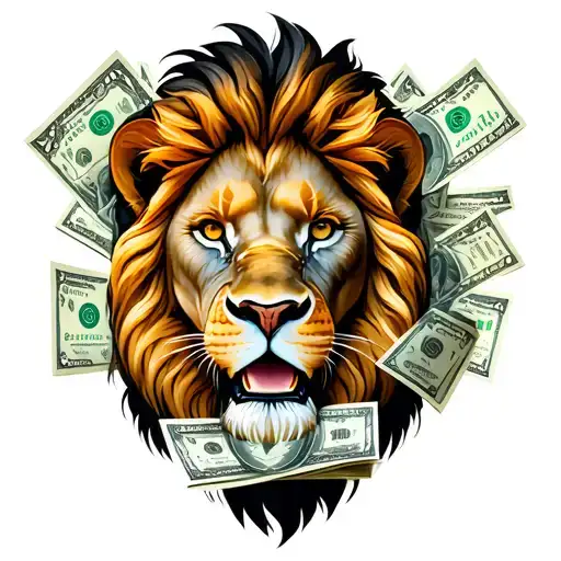 Lion And Money
