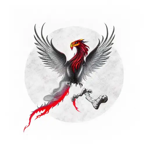 Black And Red Phoenix