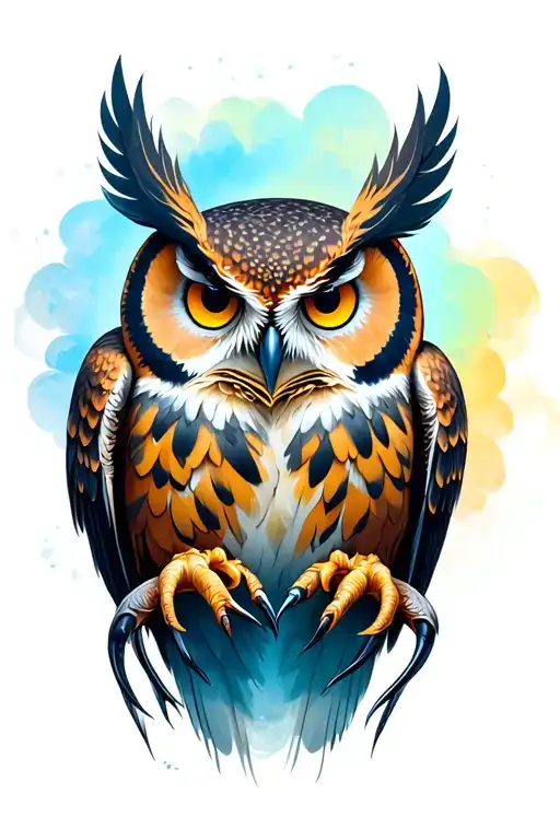 Owl That Holds Dreams In Claws