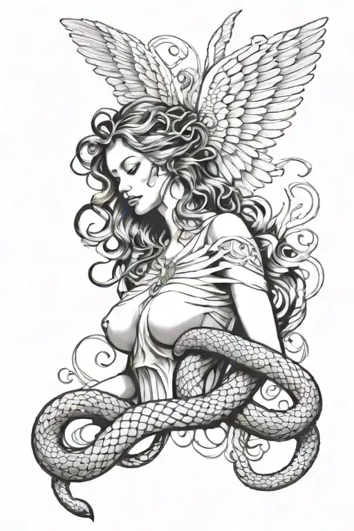 Angel And Snake