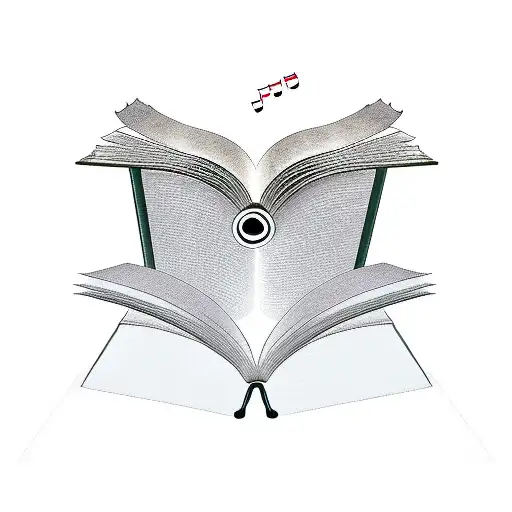 Ghost Reading A Book And Listening To Music