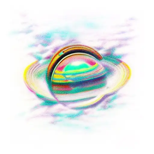 Saturn Abstract
