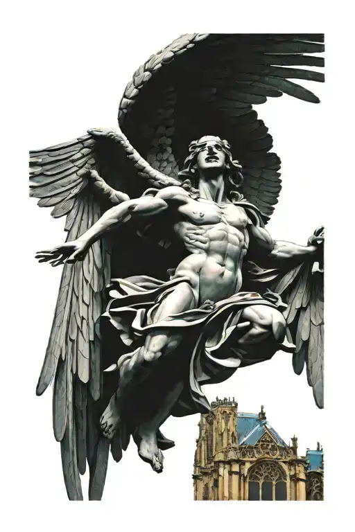 The Smiling Angel Of Reims Cathedral In Front Of The Cathedral