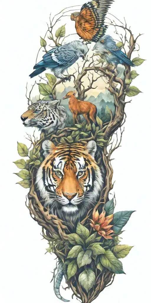 Nature Elements Including Animals