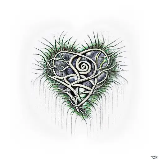 Overgrown Vines Around A Broken Heart