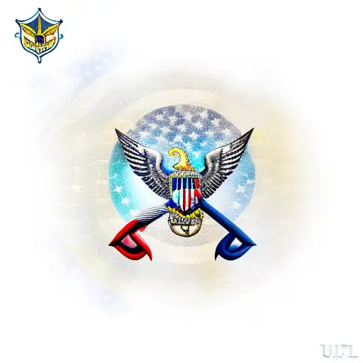 United States Navy Symbol Eagle Holding Anchor