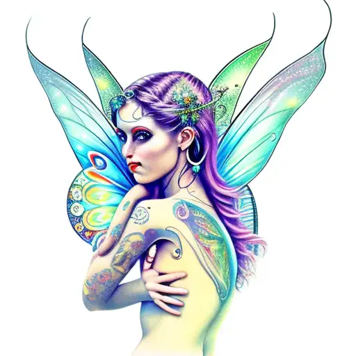 Fairy With The Symbol Of The Triple Moon