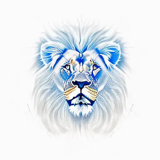 Lion Com Coroa Realista