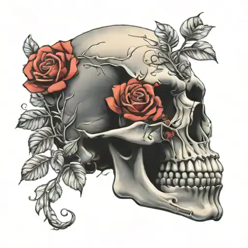 Skull And Roses
