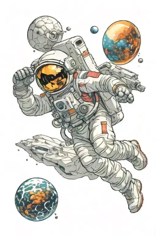 Astronaut In The Background