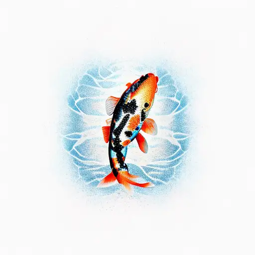Koi Fish With Semicolon