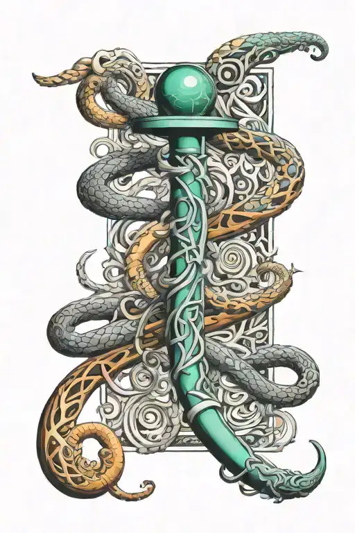 Rod Of Asclepius Symbol