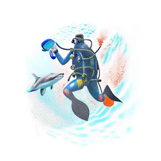 Scuba Diver In The Ocean