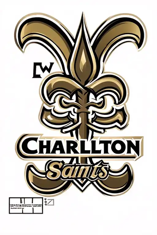 New Orleans Saints Logo With Charlton Athletic Logo