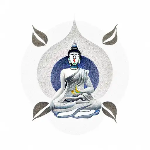 Woman Meditating Under Tree Buddhism