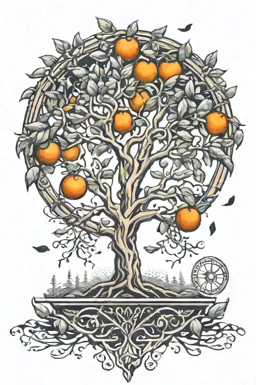 Tree Of Life With Oranges