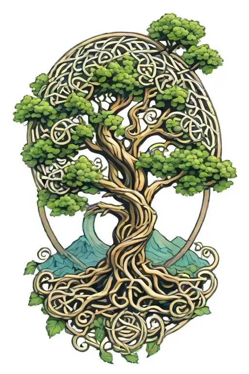 Celtic Knot Tree Of Life You