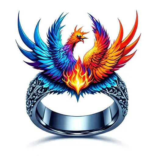 Phoenix Wedding Ring Finger