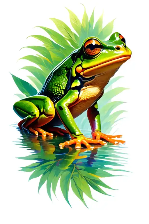 Rainforest With Frog