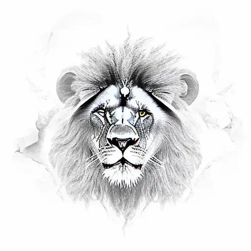 Roar Of A Lion On A Cliff