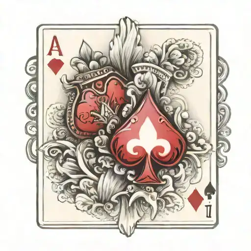 2 Of Hearts Playing Card Next To A 7 Of Diamonds Playing Card