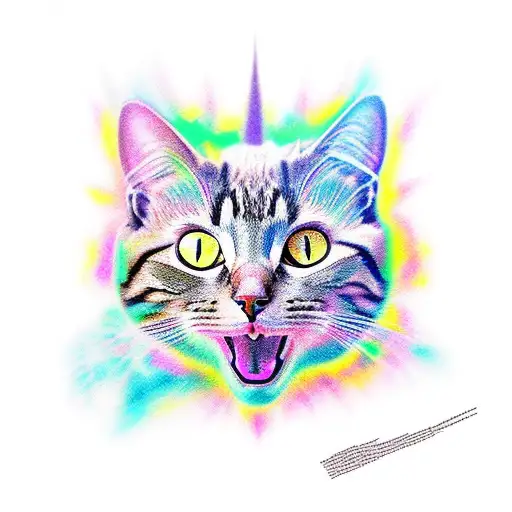 An Egipcian Cat Powerful