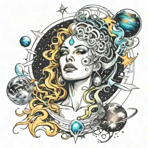 Space Surrounded Space Goddess Surrounded