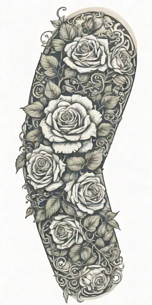 Roses And Vines Wrapped Around My Arm