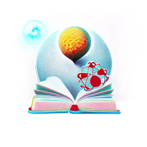 Atom And Book And Paw