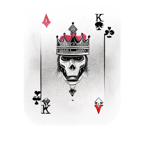 King Card With Gangsta Style