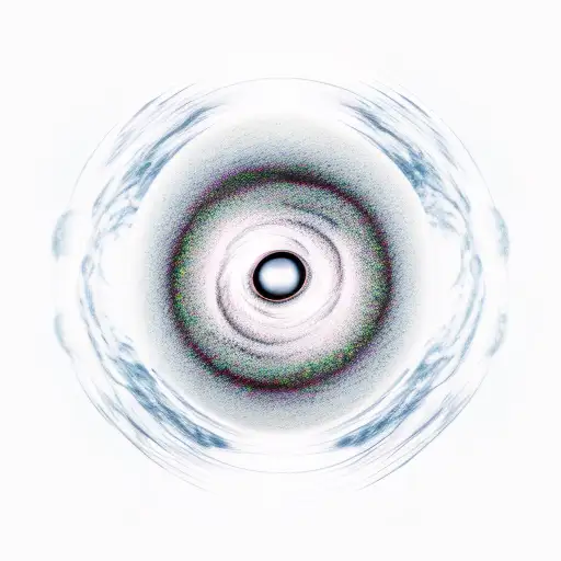 A Realistic Depiction Of A Black Hole Surrounded By Swirling Galaxies And Musical Notes