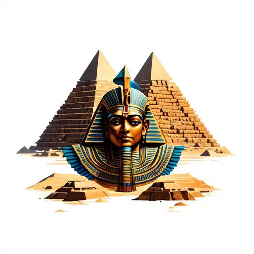 Aztec And Egypt Cross Pyramids