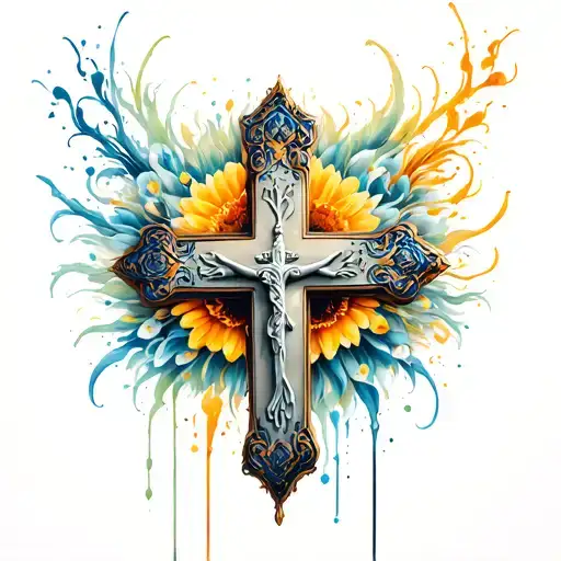 Faith Cross Surrounded