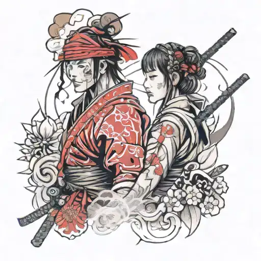 Ash And The Samurai Girl With Soul