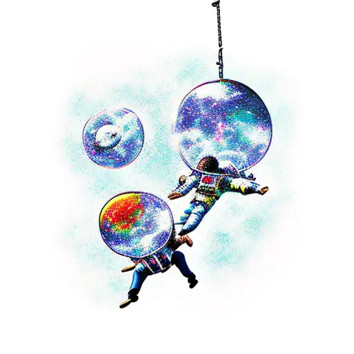 A Couple Free Falling Through Space